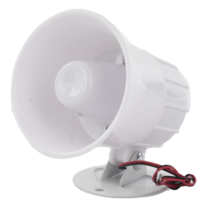 SFIRE SF-520A – Sirena Cableada / 110 dB / 15 W / 12 VCC / Diseño Compacto 110 × 100 × 113 mm