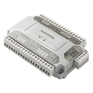 SUPREMA DM20 – Módulo de Control de Acceso / 2 Interfaces Wiegand / 4 Relevadores Tipo C / 4 Entradas TTL y 4 Supervisadas / RS485