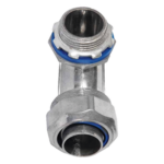ANCLO ANC-HLC-34 – Conector Curvo para Tubo Liquidtight / 3/4" (19 mm) / Acabado Bruñido / Sellos Incluidos / NEMA FB-1 / UL 514B