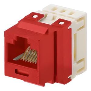 PANDUIT NKP5E88MRD – Jack Keystone / Cat 5e / RJ45 / 110 Impacto / 8P8C / Rojo