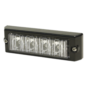 ECCO X3704-BW – Luz Auxiliar / 4 LEDs Bicolor Ultra Brillantes / 21 Patrones de Destello / 12-24 VCC / 0.7 A / Uso Interior y Exterior