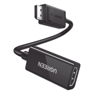 UGREEN 70694 – Convertidor DisplayPort a HDMI / 4K@60Hz / 3D / HDR / Blindaje Triple / 25 cm (9.84 ft) / ABS Antiinterferencias