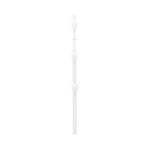SFIRE SF-POST-3W – Poste de Paso / Tubo de Acero Galvanizado / Diámetro 1" / Longitud 75 cm (2.46 ft) / 3 Aisladores / Pintura Blanca / Peso 0.5 kg