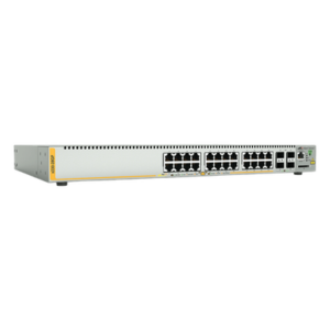 ALLIED TELESIS AT-X230-28GP-90 – Switch PoE+ Administrable / 24 Puertos Gigabit / 4 SFP / Capa 3 / 370 W / 41.7 Mpps