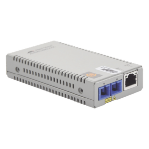 ALLIED TELESIS AT-MMC2000LX/SC-TAA-60 – Convertidor de medios Gigabit Ethernet a fibra óptica, conector SC, monomodo (SMF), versión TAA (Trade Agreement Act), 10 Km