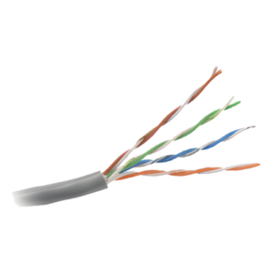 GENESIS 6330-1109/1000 – Bobina de Cable UTP Cat5e / 305 m (1000 ft) / Gris / 350 MHz / PVC con UV / -20°C a 75°C
