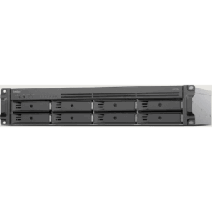 SYNOLOGY RS1226+ – Rack NAS 2U / 8 Bahías / AMD Ryzen V1500B 2.2 GHz / 2.5GbE / M.2 NVMe / Escalable a 12 Bahías
