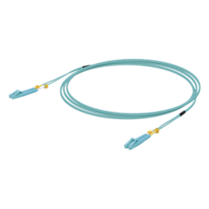 UBIQUITI UACC-OFC-MM-3M – Jumper de Fibra Óptica Multimodo / LC-LC Duplex / 10 Gbps / 50/125 OM3 / 3 Metros (9.84 Pies) / Color Aqua
