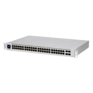 UBIQUITI USW-48-POE – Switch PoE / 48 Puertos Gigabit / 32 Puertos PoE+ / 4 SFP 1G / 195W / 104 Gbps / 1U Rack / 1.43 x 11.22 x 17.41 pulgadas