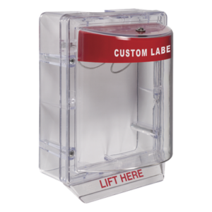 STI STI-1130-CR – Cubierta Protectora / Policarbonato UV / Bocina 95-105 dB / Montaje Superficie / Espaciador Transparente / -40°C a 116°C / 1.3x1.1 pies