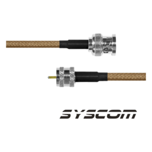 EPCOM INDUSTRIAL SBNC142KMIN30 – Jumper Coaxial / BNC Macho a Mini UHF Macho / Cable RG142 / 30 cm (1 pie)