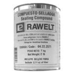RAWELT CE-2571 – Compuesto sellador / 1 kg / Adhesión metal y plástico / -40°C a 120°C / Secado <3 horas / Sin solventes
