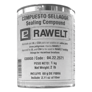 RAWELT CE-2571 – Compuesto sellador / 1 kg / Adhesión metal y plástico / -40°C a 120°C / Secado <3 horas / Sin solventes