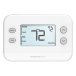 HONEYWELL HOME RESIDEO TH1110U4000/U – Termostato No Programable / 1H/1C / Pantalla 4.09 pulgadas / Precisión ±0.5 °C / Alimentación 24 VCA o Baterías AA
