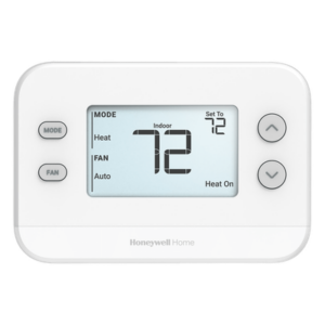 HONEYWELL HOME RESIDEO TH1110U4000/U – Termostato No Programable / 1H/1C / Pantalla 4.09 pulgadas / Precisión ±0.5 °C / Alimentación 24 VCA o Baterías AA
