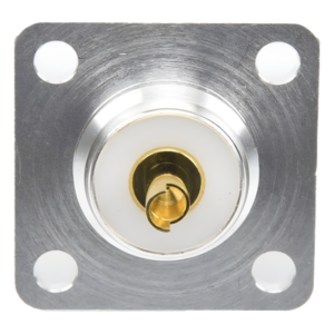 RF INDUSTRIES,LTD RFU-521-ST – Conector RF Hembra / UHF SO-239 / Montaje Chasis 4 Hoyos / Terminal Soldable / Aislante Teflón