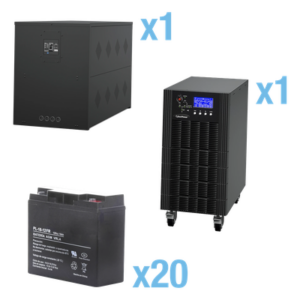 CYBERPOWER HSTP3T10K100P-5MIN-STARTUP – UPS Trifásico de 10 kVA/10 kW, Topología Online Doble Conversión, Voltaje de 208/220 Vca de L-L, Respaldo de 5 Minutos al 100% de Carga, Incluye Módulo y Banco de Baterías