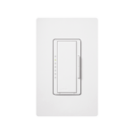 LUTRON ELECTRONICS MACL153MWH – Atenuador de Pared Maestro / LED/CFL 150 W / Incandescente/Halógeno 600 W / 120 V / Unipolar-3 Vías-Multilocalización / Sin Neutro