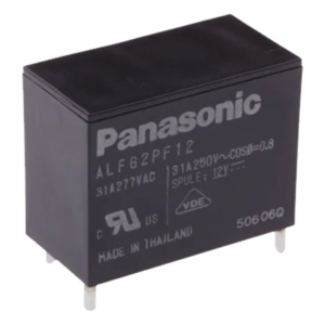 SYSCOM PARTS ALFG2PF12 – Relé de potencia Through-Hole / 12 Vcc / 31 A / 1 polo / 15.7 x 30.1 x 23.3 mm (0.62 x 1.18 x 0.92 in)