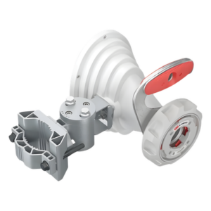 RF ELEMENTS HG4-TP-A45 – Antena Horn Asimétrica / 5 GHz / 17 dBi / Patrón Asimétrico 45° / TwistPort™ / IP55 / Montaje UBR