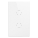 SMARTHOME BY EPCOM SHS212ZWH – Interruptor Inteligente / 2 Circuitos / ZigBee / 100-250V / 800W por Canal / 120 mm (4.72 in)