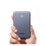 UGREEN 75131B – Power Bank / 10000 mAh / 20W PD3.0 PPS / USB-C + USB-A / Carga Rápida 3 Horas / Pantalla Digital / Protección NTC