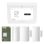 HONEYWELL HOME RESIDEO PROA7PMW – Kit de Panel de Alarma / Pantalla Táctil 7 Pulgadas / Tecnología Inalámbrica SIX / Cifrado AES-128 / Sensor PIR / 2 Contactos Magnéticos / Respaldo de Batería