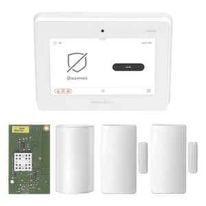 HONEYWELL HOME RESIDEO PROA7PMW – Kit de Panel de Alarma / Pantalla Táctil 7 Pulgadas / Tecnología Inalámbrica SIX / Cifrado AES-128 / Sensor PIR / 2 Contactos Magnéticos / Respaldo de Batería