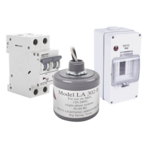 EPCOM POWERLINE PL32ACA – Kit de Centro de Carga AC / 400 Vca / 32 A / 2 Polos / Supresor de Picos / 5 ns / Sistemas Fotovoltaicos