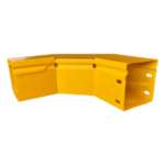 CHAROFIL CHFBC904X4R8EPK – Curva Horizontal para Fibra Óptica / 90° / Aluminio 4" x 4" / Radio 8" / Epóxico Amarillo