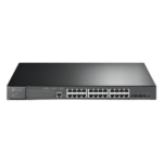 TP-LINK TL-SG3428XMP – Switch PoE+ Administrable L2+ / 24 Puertos Gigabit PoE+ / 4 Puertos SFP+ 10G / Presupuesto PoE 384W / Rendimiento 128 Gbps / Montaje en Rack