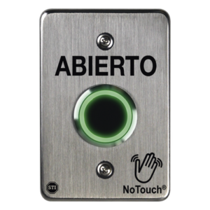 STI NT-SS102-ES – Interruptor IR NoTouch / Acero Inoxidable 304 Grado Médico / Contacto Seco Forma C / 4.5" x 4.5" x 0.26" (11.4 cm x 11.4 cm x 6.6 mm)
