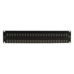 SIEMON UP6-F2-48L-RS – Patch Panel / UTP Cat6 / 48 Puertos / Plano 2U / Rack 19' / Terminación 4 Pares
