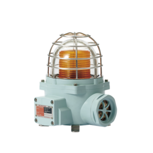 QLIGHT SNESL-120-A-ATEX – Luz LED de advertencia / Ámbar / 120 VCA / 105 dB / IP66 / Zonas peligrosas / ATEX-IECEx