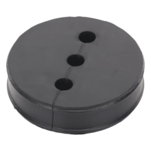 SYSCOM TOWERS CI-3-38 – Inserto de Caucho EPDM / 3 Orificios / Cable 3/8 in / Diámetro 85 mm (3.34 in) / Grosor 25.4 mm (1 in) / Hermético
