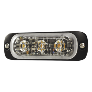SIGNALPRO SP3A – Luz Auxiliar LED / 3 LEDs Ámbar / Multivoltaje 12~24 VCD / 12 Patrones de Destello / IPX8 / SAE J595 Clase 1
