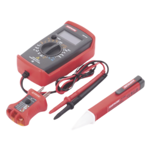 AMPROBE PK-110 – Kit de Prueba Eléctrica / Multímetro Digital / Detector de Tensión sin Contacto / Probador de Fase GFCI / 250 V AC/DC / 50 A