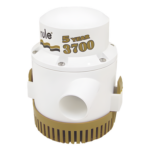 RULE 13A – Bomba sumergible de achique / 3700 GPH / 12 VCD / Motor compacto / Eje acero inoxidable / Protección térmica TCO