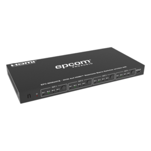 EPCOM PROAUDIO EPC-MX944CS – Matriz HDMI / 4x4 / 4K@30Hz / 10.2 Gbps / Escalador Integrado / Video Wall / Control RS-232 e IR