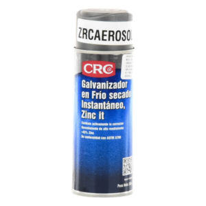 SYSCOM TOWERS ZRC-AEROSOL – Recubrimiento Zinc en Aerosol / 93% Zinc Puro / 368 gr / Película 76 µ / Acabado Gris Brillante / Protección Anticorrosión