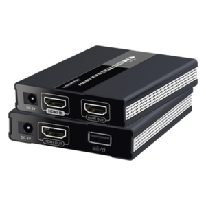 EPCOM TITANIUM TT371KVM – Kit extensor KVM ( Teclado, video, Mouse ) HDMI 1080P @ 60 Hz, 60 metros con cable CAT5e/6