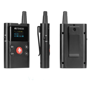 RETEKESS TT126T – Intercomunicador Inalámbrico / Transmisor y Receptor / 12 Canales / 823-865 MHz / Alcance 280 m (918.6 ft) / Pantalla OLED / Batería 2500 mAh / Carga Tipo-C