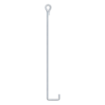 SYSCOM TOWERS SAZ-0L – Ancla de Suelo / Ø 3/4" x 160 cm (5.25 ft) / Ojo de Llave / Galvanizado en Caliente / ASTM-36 / GMAW 5 mm