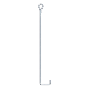 SYSCOM TOWERS SAZ-0L – Ancla de Suelo / Ø 3/4" x 160 cm (5.25 ft) / Ojo de Llave / Galvanizado en Caliente / ASTM-36 / GMAW 5 mm