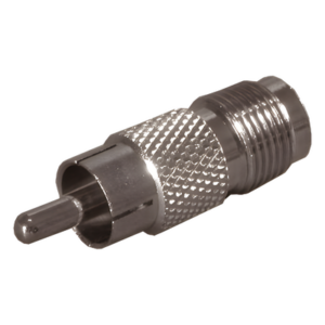 RF INDUSTRIES,LTD RFT-1238 – Adaptador de Interfaz / TNC Hembra a RCA Macho / 50 Ohm / Bronce Niquelado / Contacto Oro / Teflón / Audio-Video