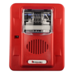 HOCHIKI HEC3-12WR – Sirena Estrobo / 12 Vcd / Multi-Candela 15-75 cd / Montaje en Pared / 4.17 x 3.77 x 2.08 pulgadas / Rojo