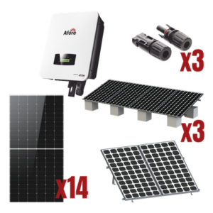 AFORE HNS8000TLKIT1 – Kit Solar de Interconexión / 8 kW / 220 Vca / Inversor On-Grid / Montaje e Instalación Incluidos