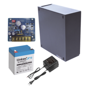EPCOM POWERLINE KIT16B2LK5 – Kit Fuente de Poder con Batería de Respaldo / 12 Vcc / 1.5 A / 4.5 Ah / Gabinete Interior 221 x 191 x 83 mm (8.7 x 7.5 x 3.3 in)