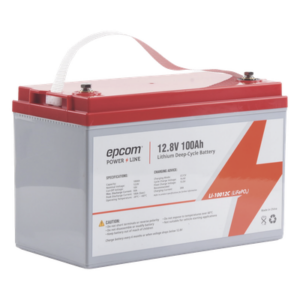 EPCOM POWERLINE LI-100-12C – Batería de Litio Ciclo Profundo / 12.8 Vcc / 100 Ah / Descarga 50 A / -20°C a +60°C / 11 kg