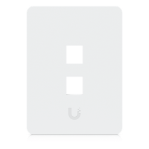 UBIQUITI UACC-WP-KEYSTONE-V-2P – Placa Keystone Universal / 2 Puertos / Superficie Pintable / Montaje Vertical / 4 Piezas